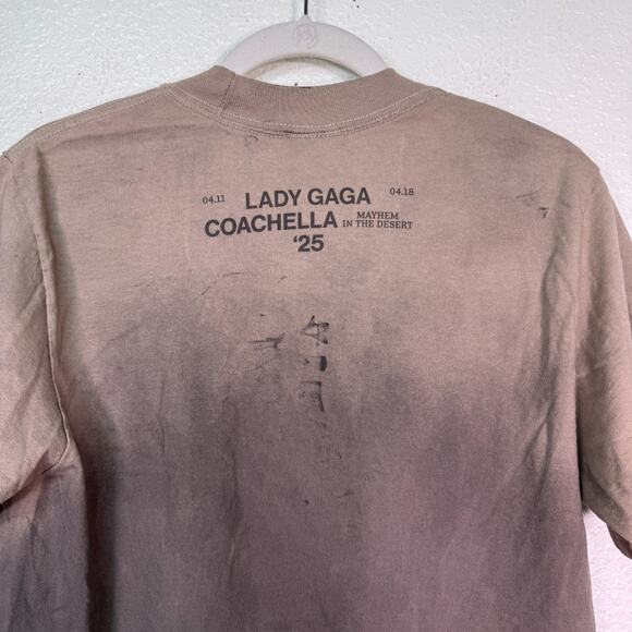 Lady Gaga Coachella Shirt Small Mayhem In The Desert Merch Graphic Tee Tshirt - Picture 6 of 12
